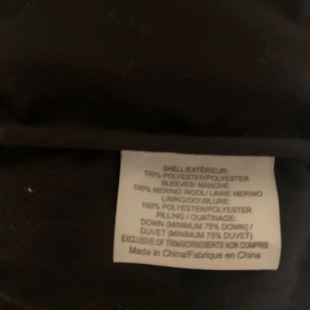 Tory Burch Black/Ivory Down Jacket sz 6